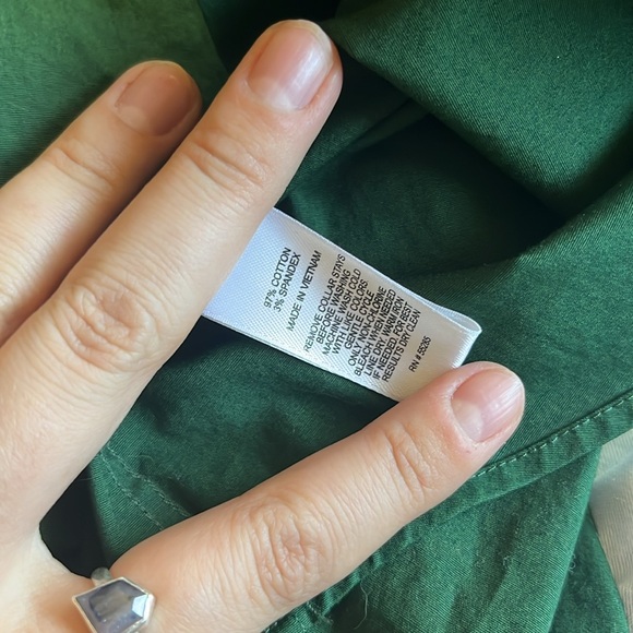 Express Extra Slim Fit Green Dress Shirt M - Picture 4 of 4